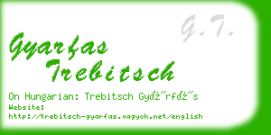 gyarfas trebitsch business card